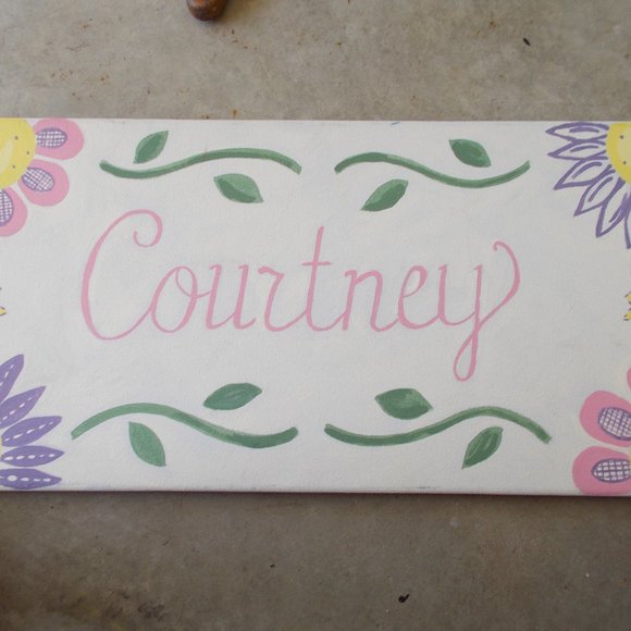 Calling for Courtney! acrylic painting, 12"x24" - Picture 1 of 3